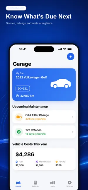 GarageCare: Car Maintenance screenshot 1