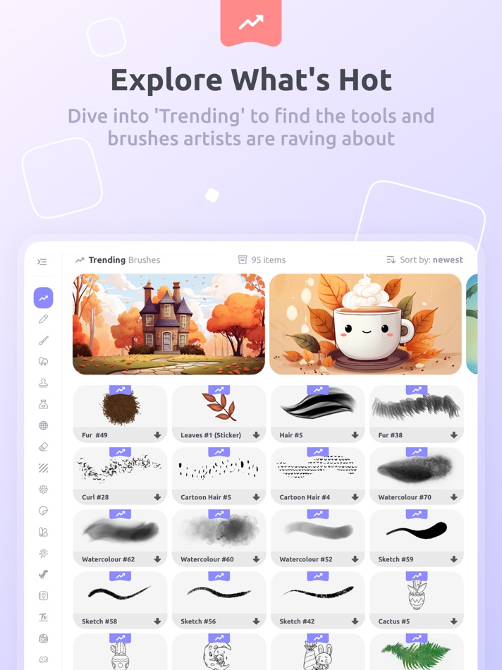 #5. Tools & Brushes for Procreate (iOS) 由: Oleg Vaskovskiy