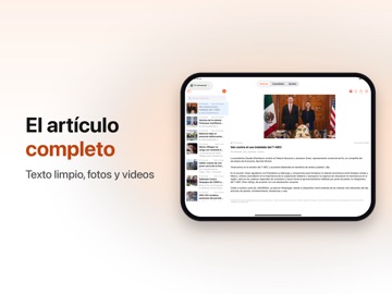 Noticias de México: Diarios iPad screenshot