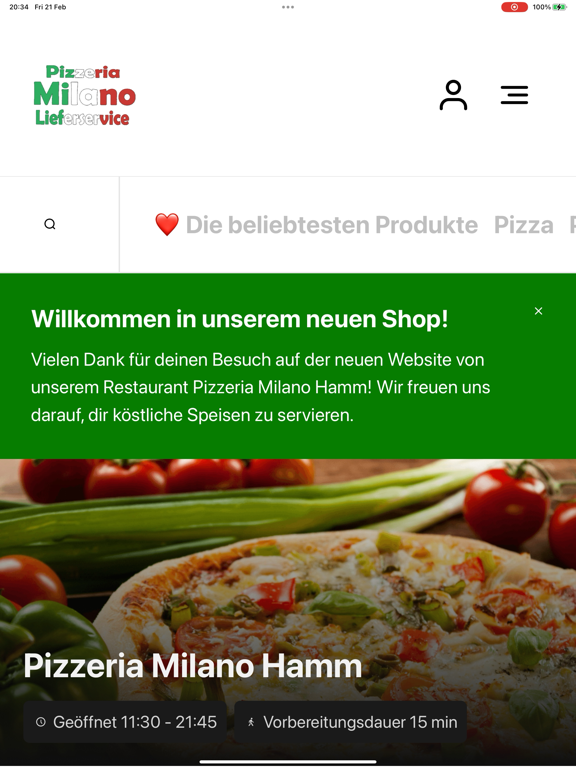 Screenshot #4 pour Pizzeria Milano Hamm