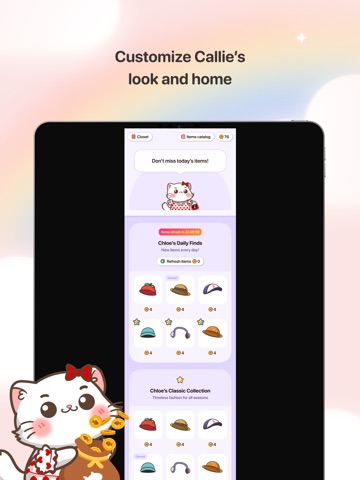 Callie: Food Self Care Pet ipad screenshot 4