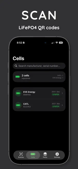 LiFePO4 QR screenshot 1