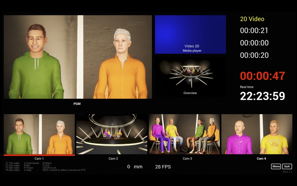 #1. Multicam Simulator (macOS) 由: Rami Lindholm