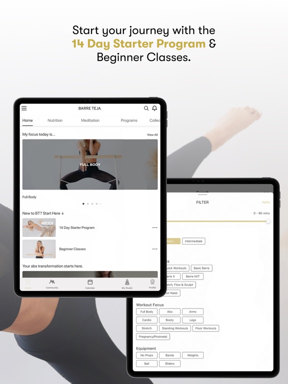 Barre Teja iPad screenshot 4 - Health & Fitness app