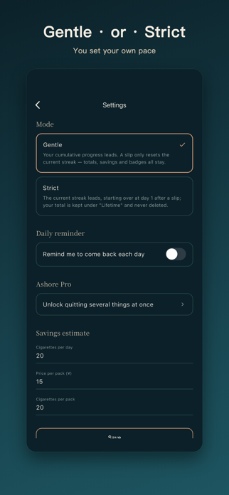 Ashore: Quit Smoking & Sober Screenshot 5 of 5