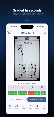 HazirTest — OMR Sheet Scanner Screenshot 3 of 8