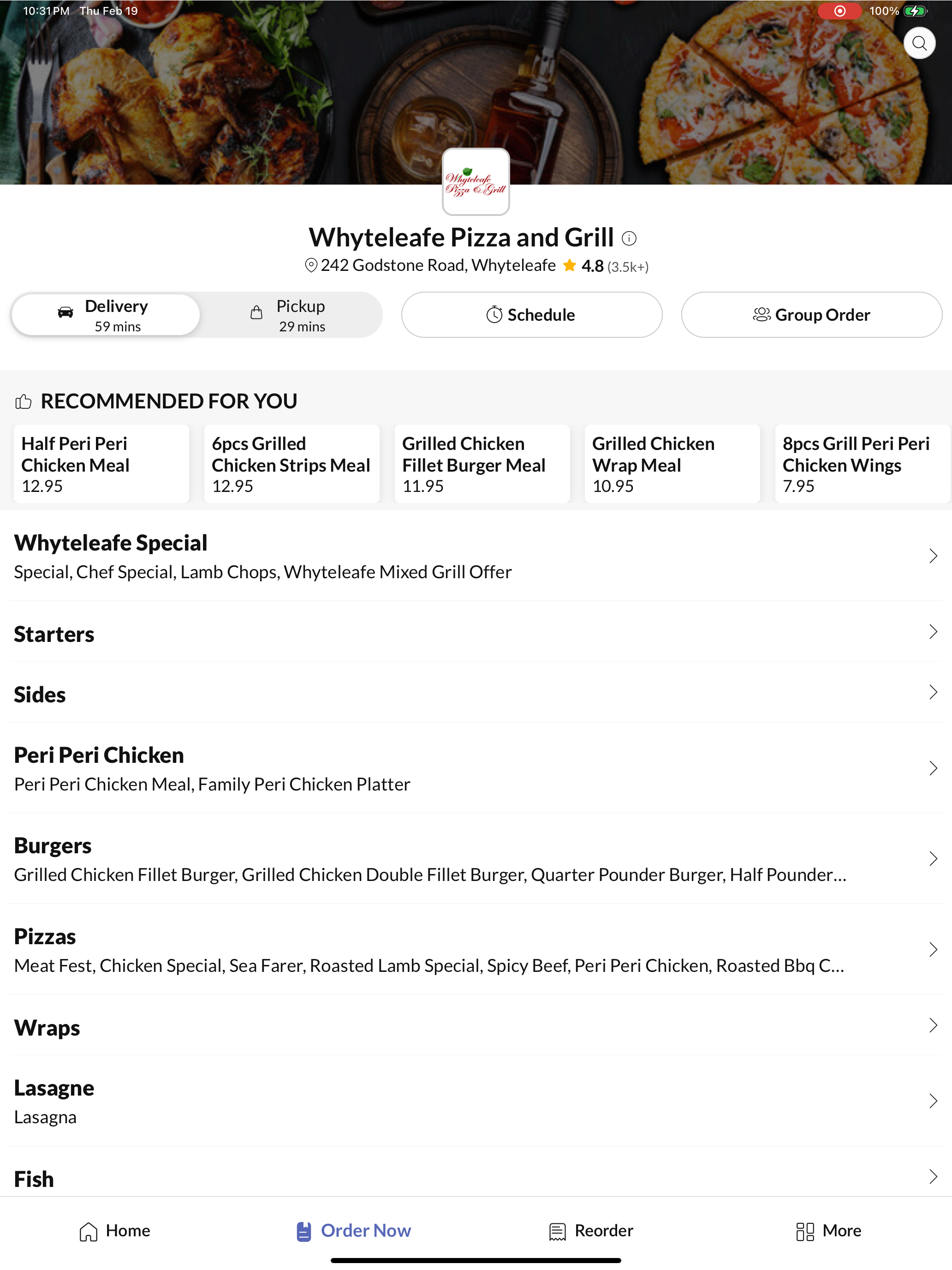 Whyteleafe Pizza and Grill