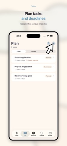 FunLog screenshot