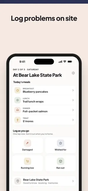 Camping Checklist & Meal Plan screenshot 4