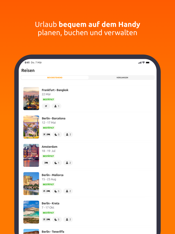 weg.de - Urlaub & Reisen iPad screenshot
