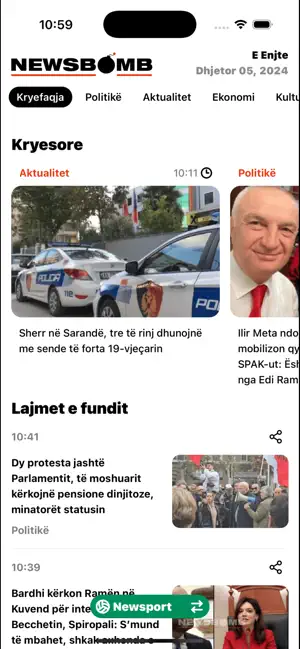 NewsbombAL screenshot 1