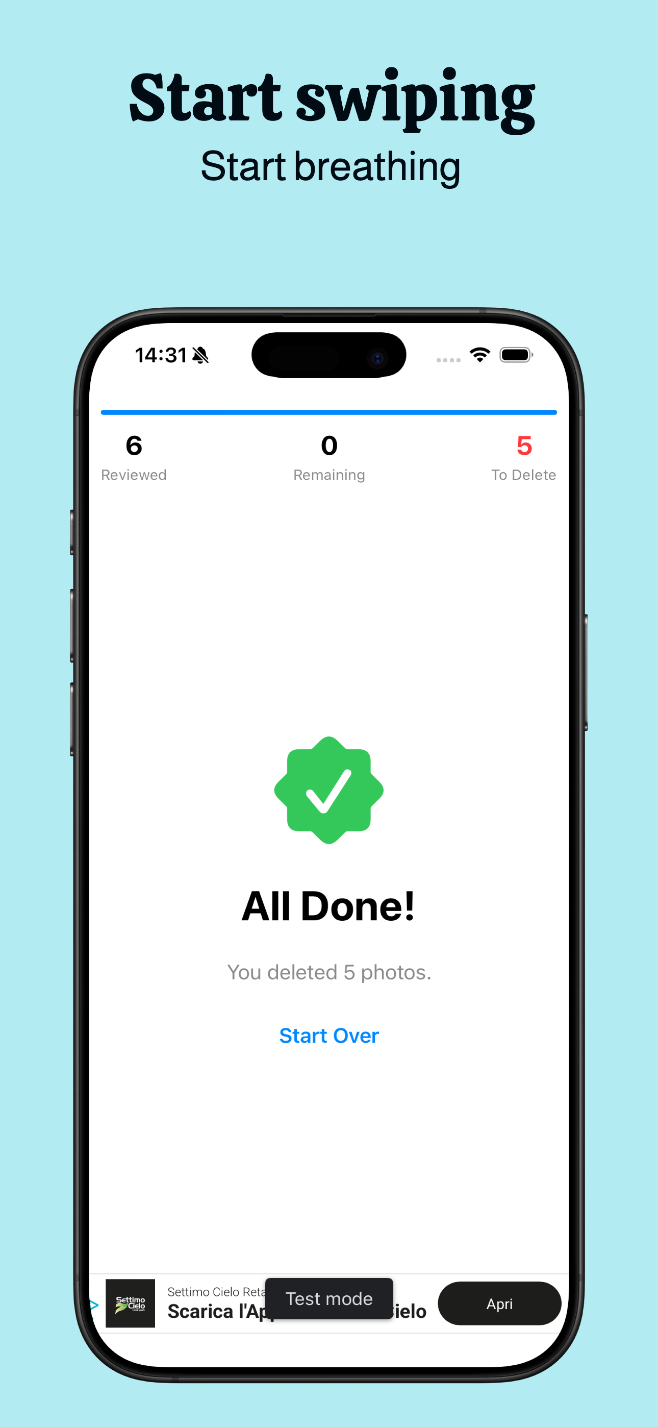 Swipe Clean Photos