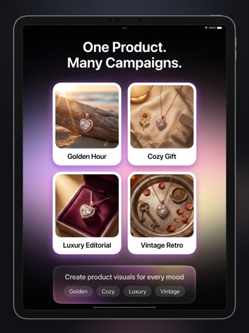 Como: AI Product Photo Editor iPad screenshot