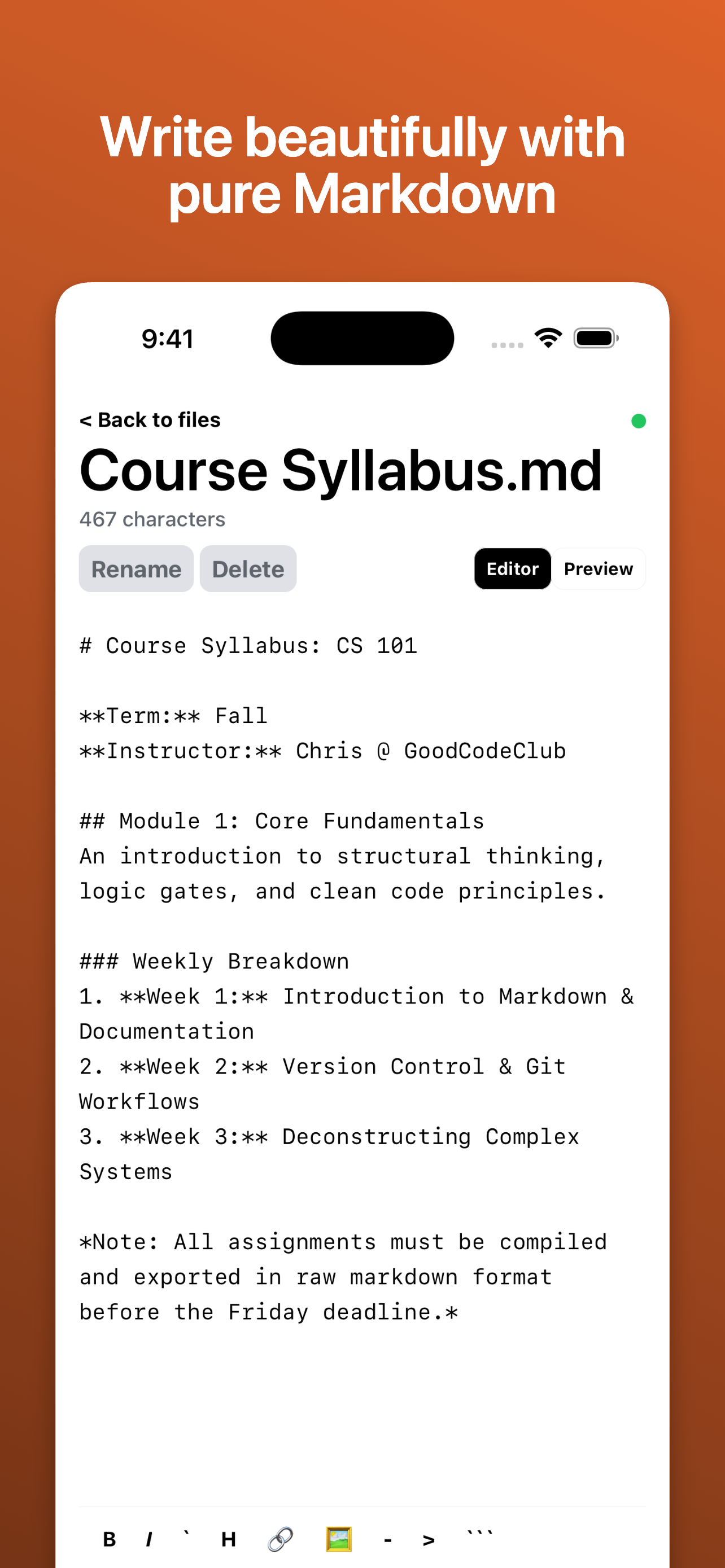 Letterform: Markdown Editor screenshot 4