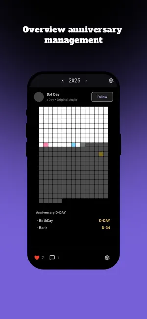 DotDay – 365 Day Grid Diary screenshot 3