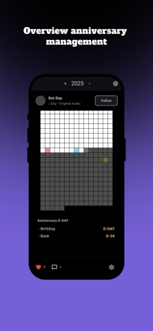 DotDay – 365 Day Grid Diary screenshot