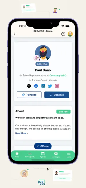 B2B/2GO - Event App screenshot 1
