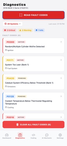 CarCoding: OBD2 Car Scanner Screenshot 2 of 10