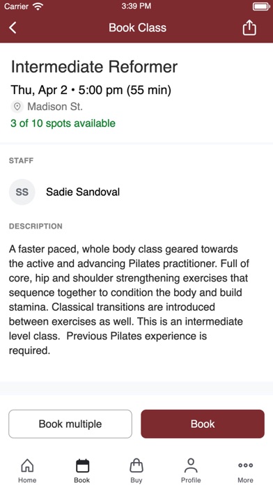 pH7 Pilates Screenshot 3 of 3