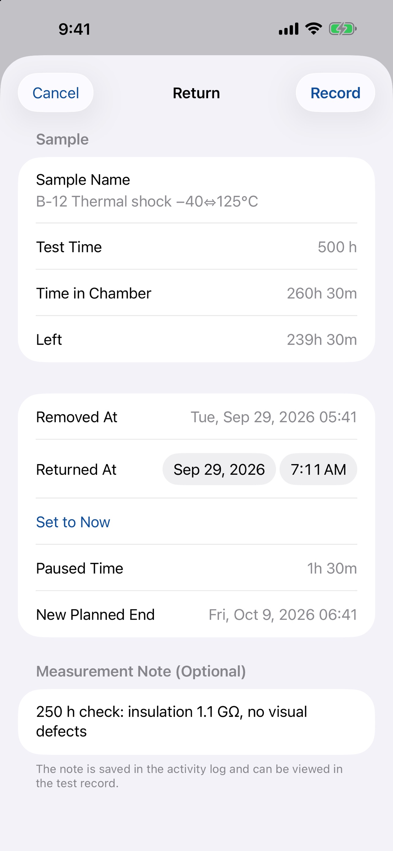 Screenshot 3 of Reliability Test Timer