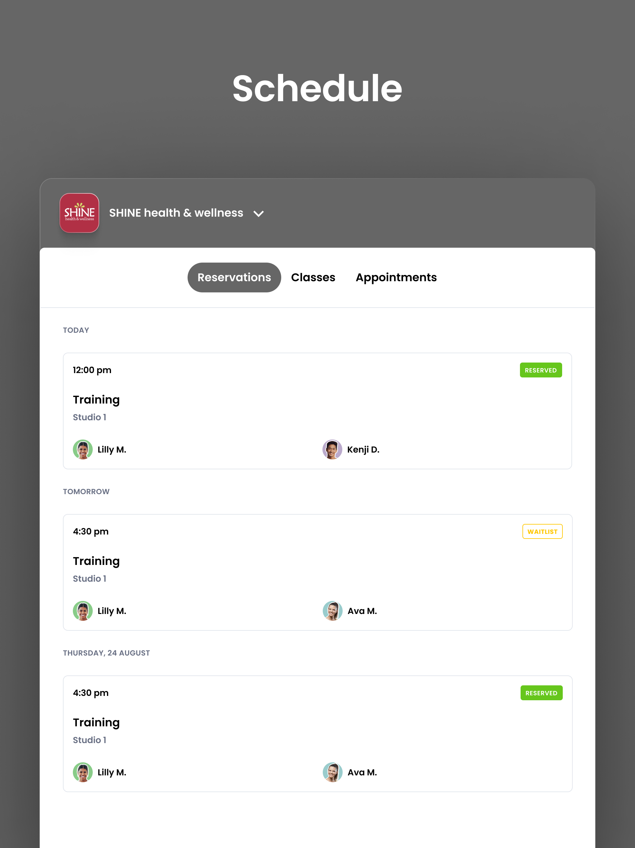 SHINE health & wellness screenshot 10