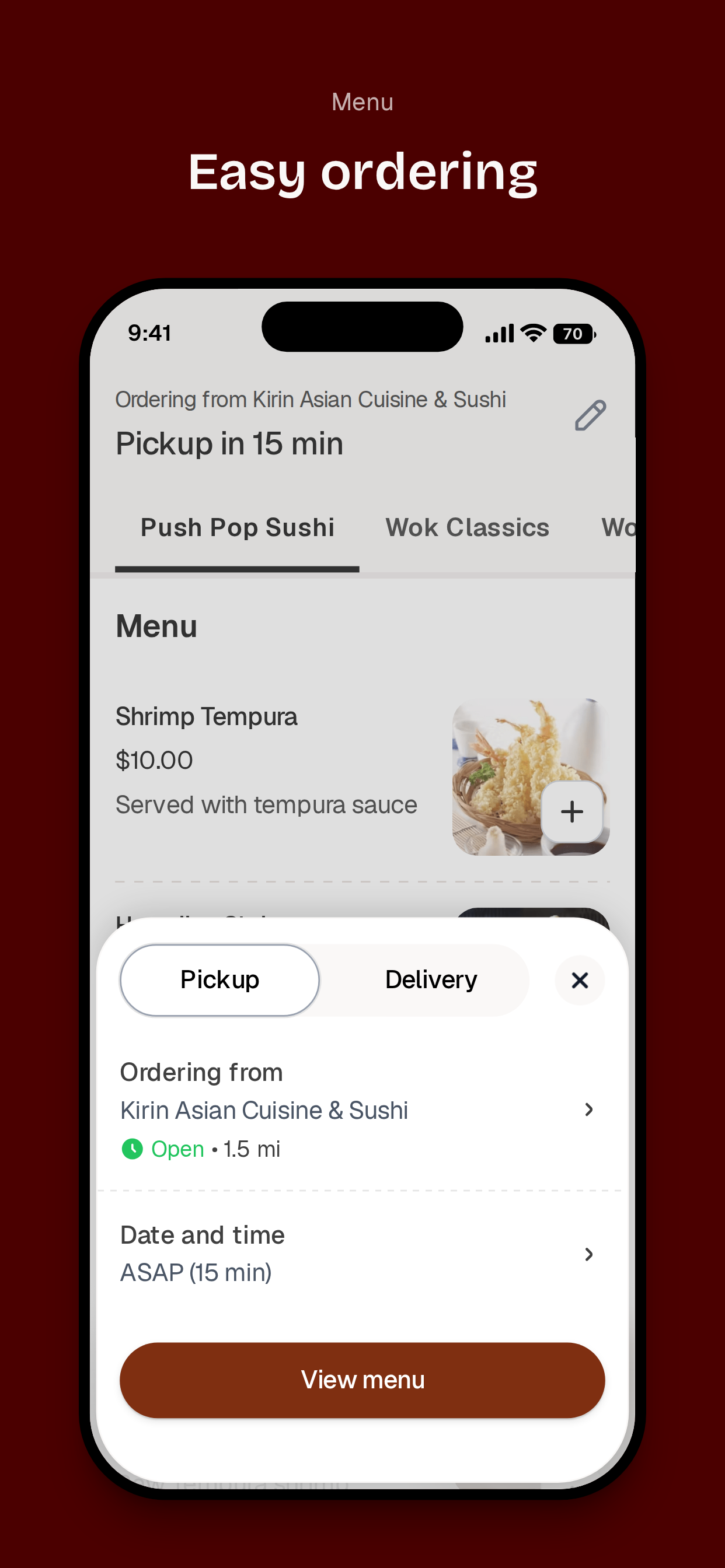 Kirin Asian and Sushi Cuisine screenshot 3