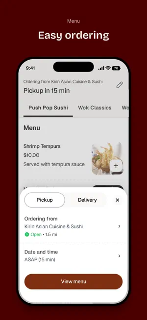 Kirin Asian and Sushi Cuisine screenshot 3