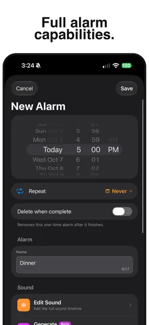 Spoken Alarm screenshot 2