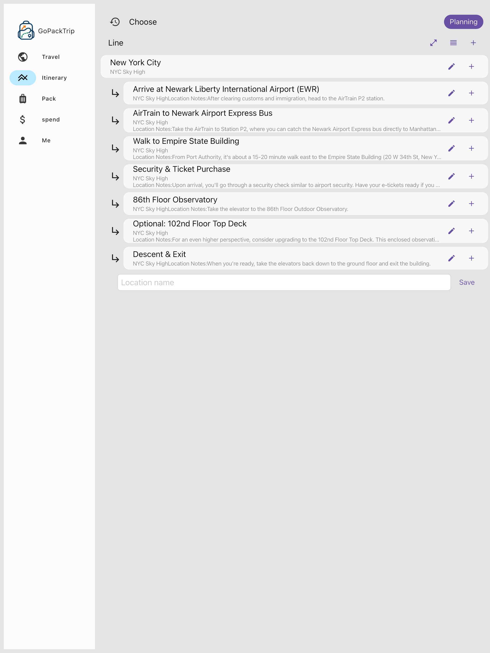 GoPackTrip screenshot 8