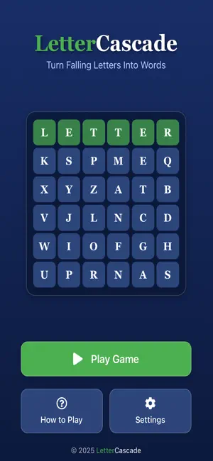 Letter Cascade: Falling Words screenshot 4