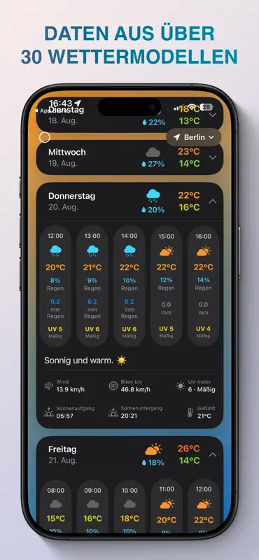 Wetter Ultra - Regen & Widgets screenshot 6 of 7