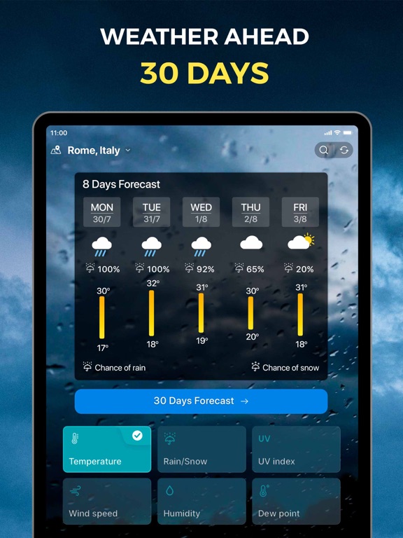 Weather forecast & NOAA Radar iPad screenshot 4 - Weather app
