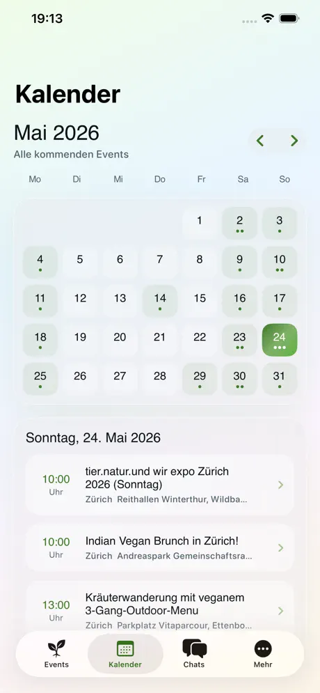Vegan Events Switzerland‑App screenshot 3