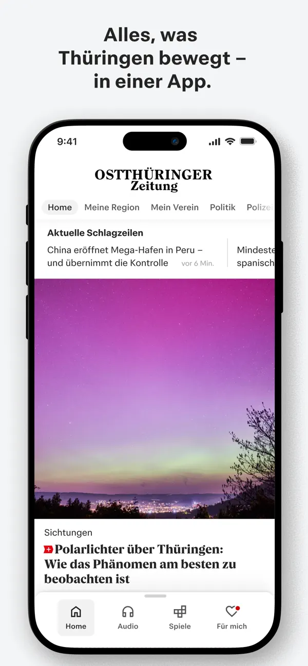 Screenshot #1 pour Ostthüringer Zeitung News