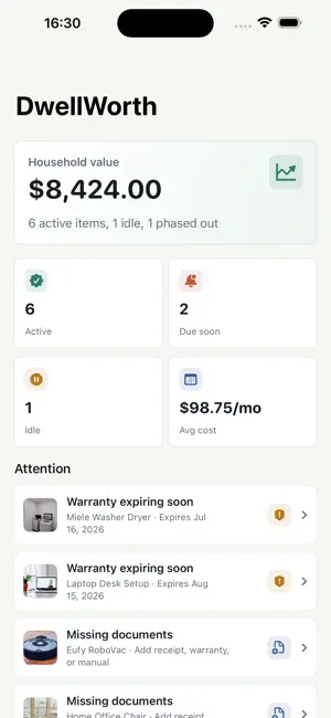 Home Inventory Tracker DW screenshot 1