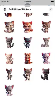 evil kitten stickers iphone screenshot 3