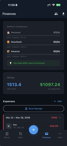 FlexDash: Flex Cap & Mileage Screenshot 3 of 3