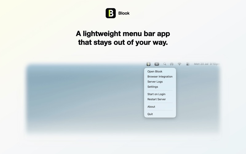 Blook screenshot