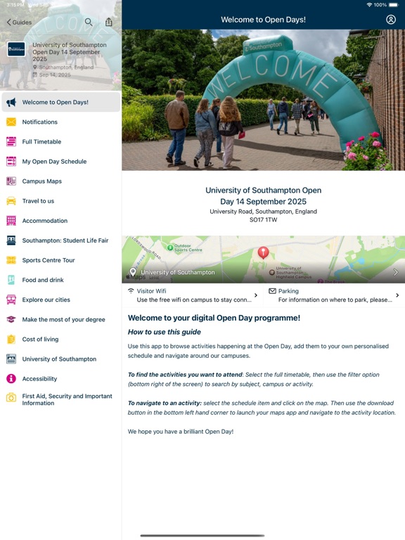 Visit Uni of Southampton