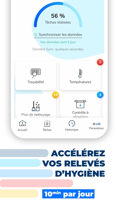 Screenshot #1 pour traqfood HACCP/Traçabilité/T°C