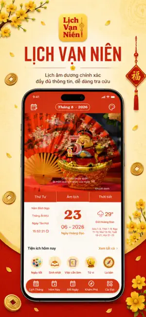 Lịch Vạn Niên - Lịch Âm screenshot 1