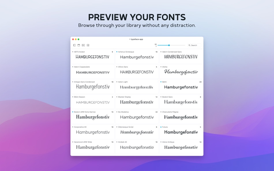 #1. Typeface 4 (macOS) Podle: Floor Steeg