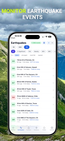 Earthwise Disaster Tracker screenshot