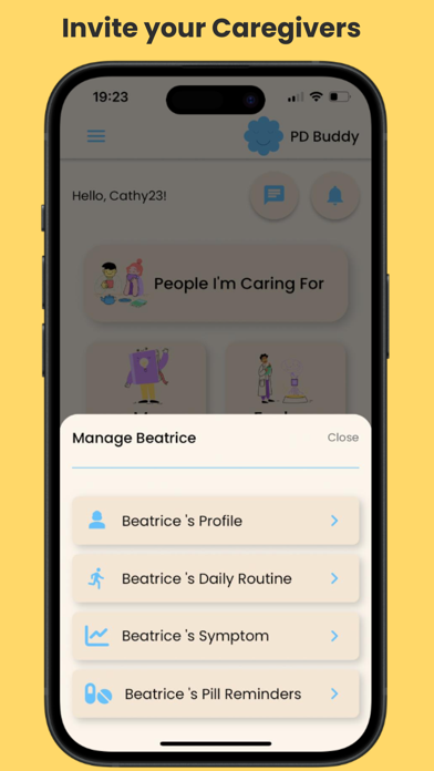 PD Buddy App Screenshot