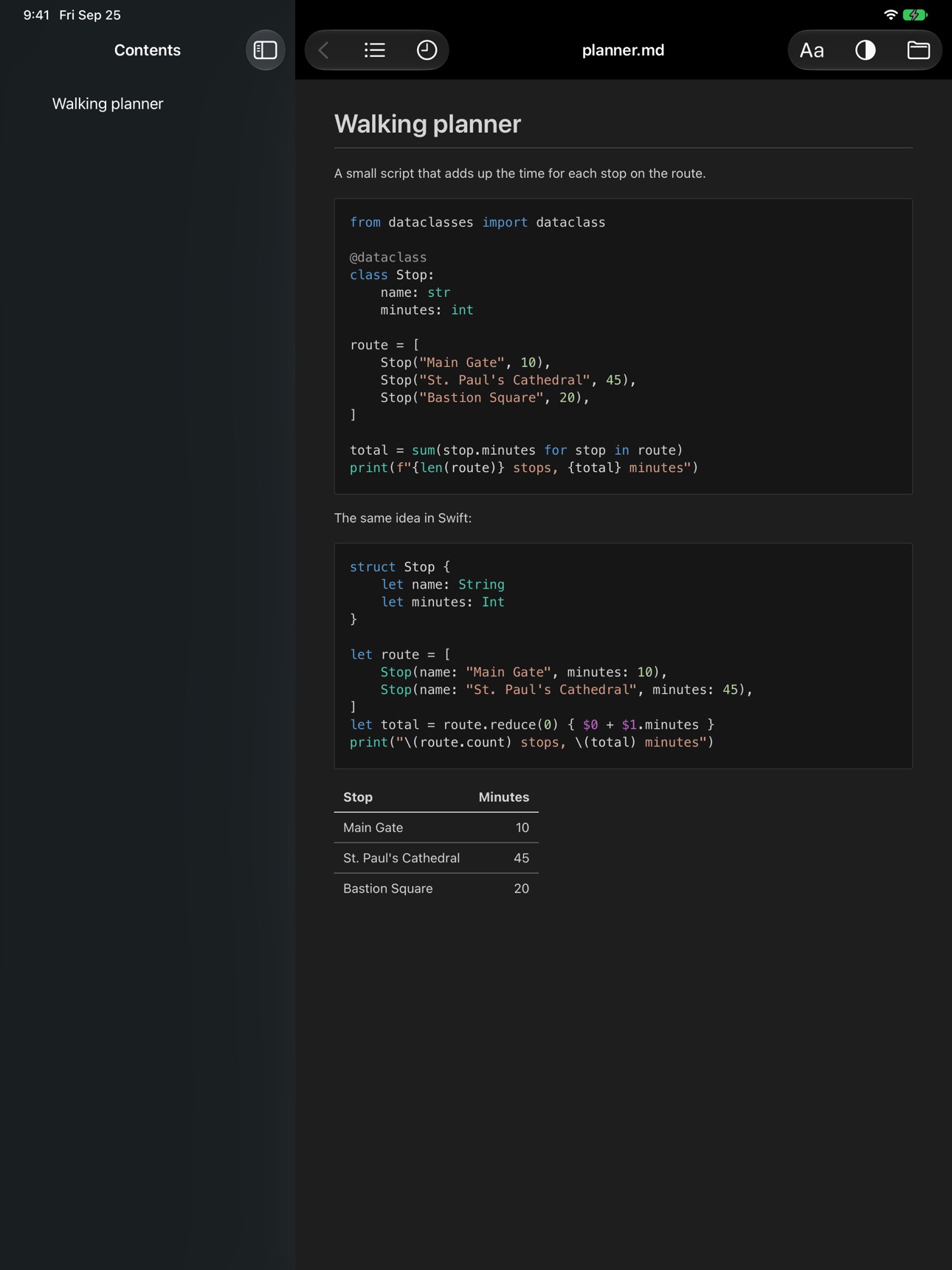 Screenshot 5 of MDina Markdown Viewer