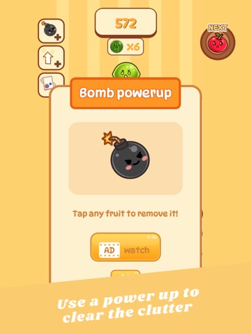 Fruit Pop Merge iPad screenshot