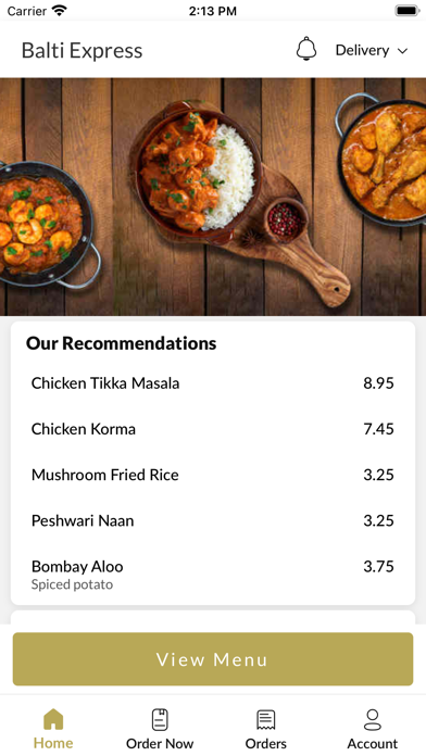 Balti Express Rochester Screenshot