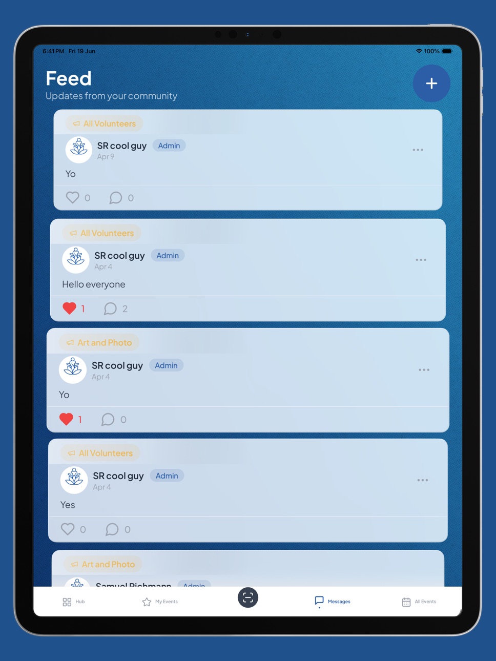 iPad screenshot