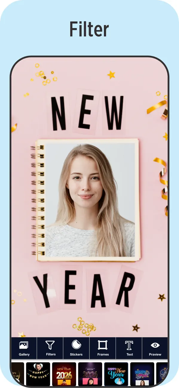 Screenshot #3 pour New Year Greetings Maker 2026