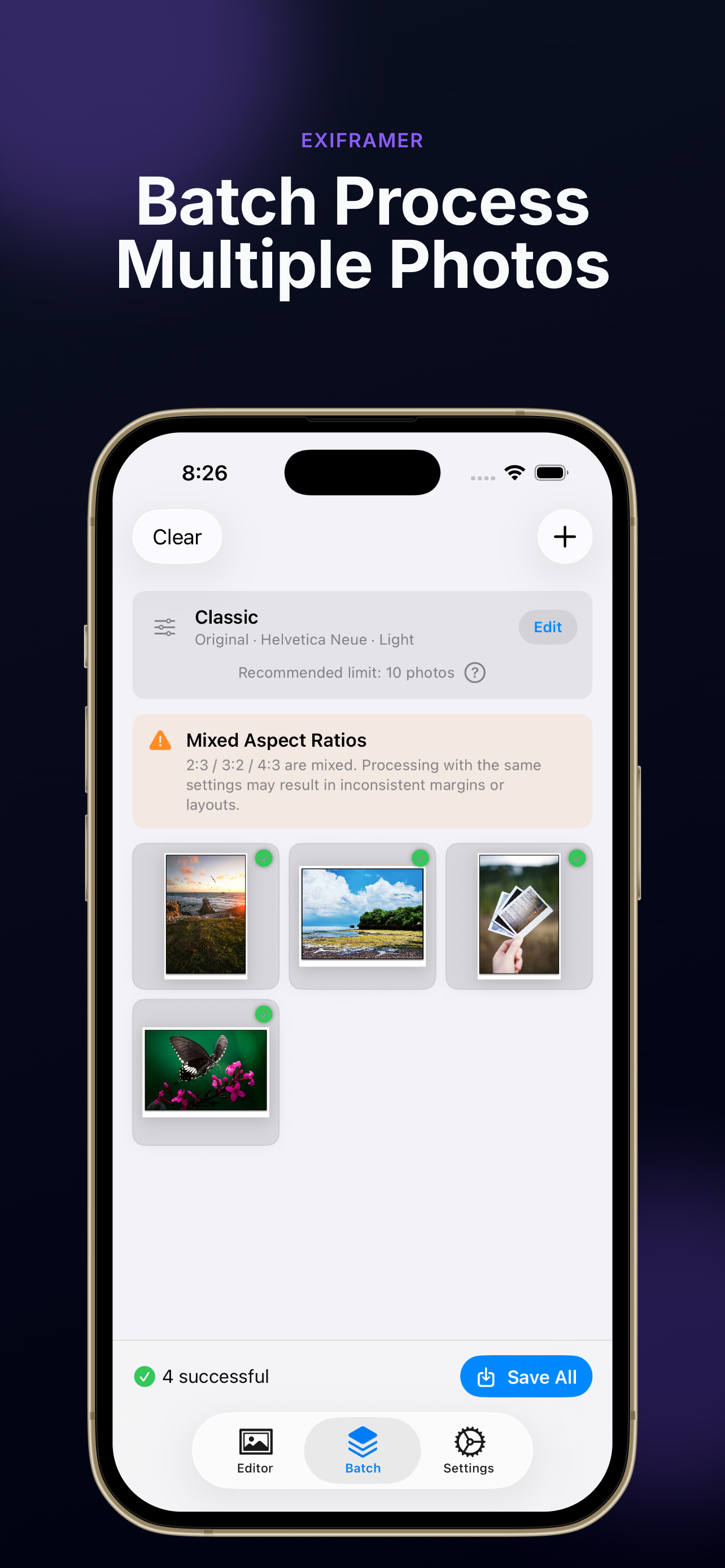 Exiframer : Photo Frame & Exif screenshot 4